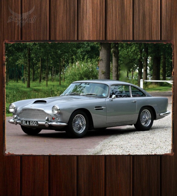 Металлическая табличка Aston Martin DB4 Металлическая табличка Aston Martin DB4